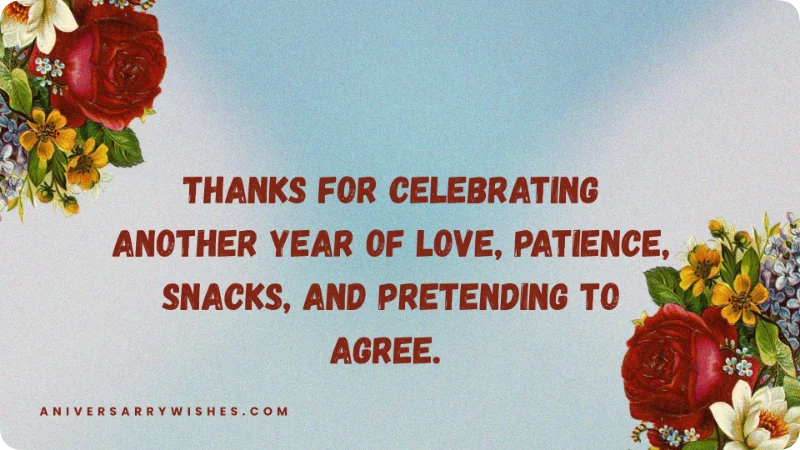 Funny Thank You Anniversary Messages