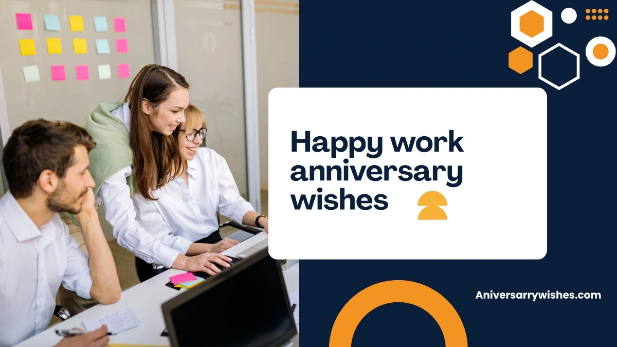 Happy work anniversary wishes