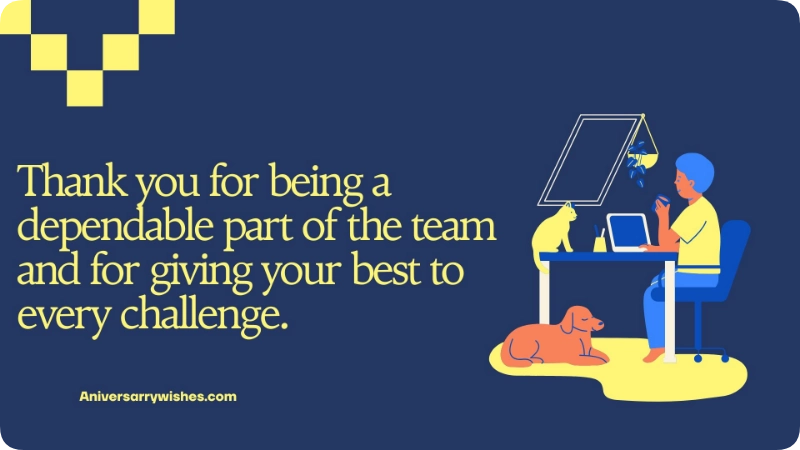 Work Anniversary Wishes for Employees