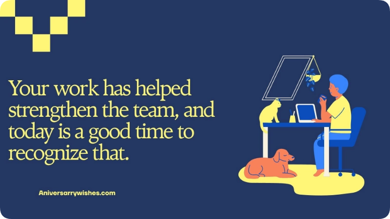 Work Anniversary Wishes for Employees