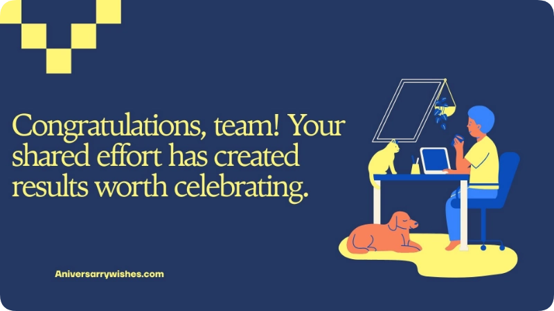 Work Anniversary Wishes for Teams