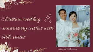 Christian wedding anniversary wishes with bible verses