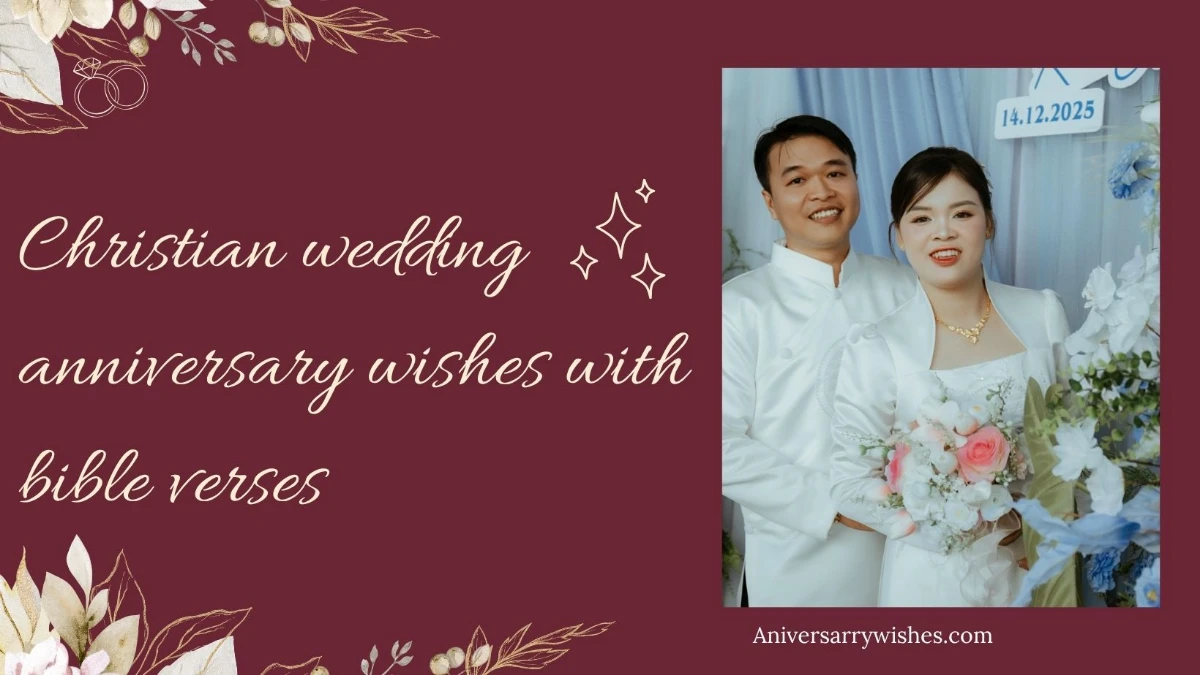 Christian wedding anniversary wishes with bible verses